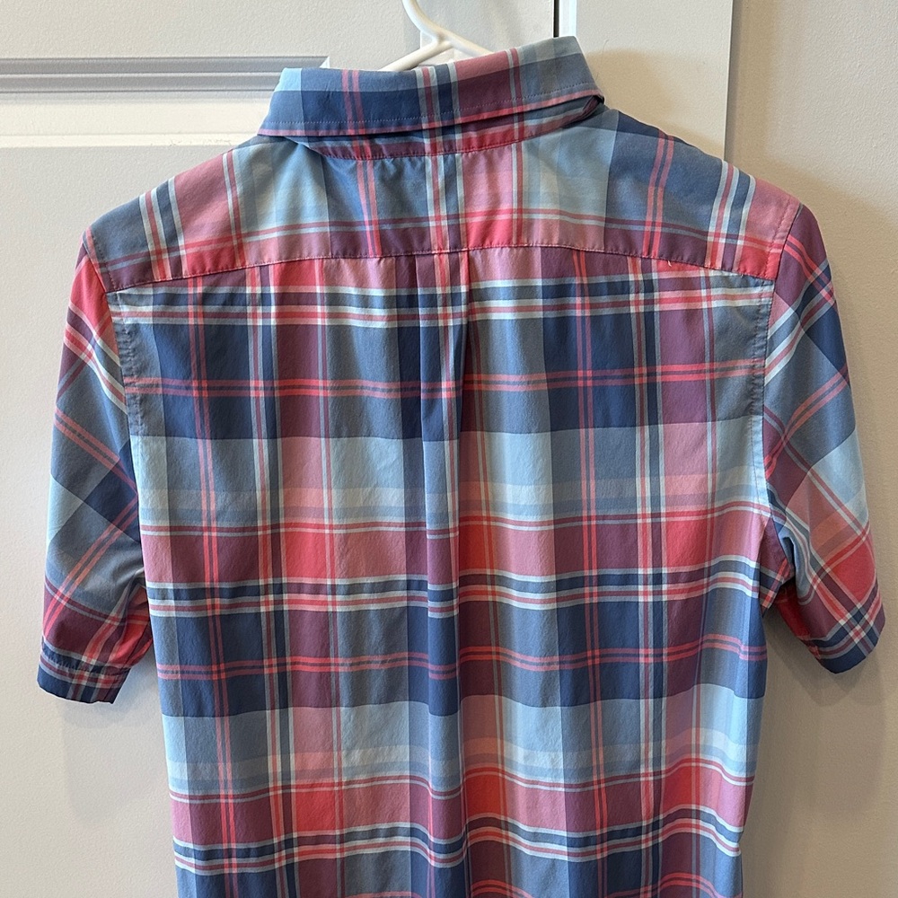 Vineyard Vines Performance Men's Slim Fit Plaid Short Sleeve Shirt EUC Sz S - Picture 5 of 5
